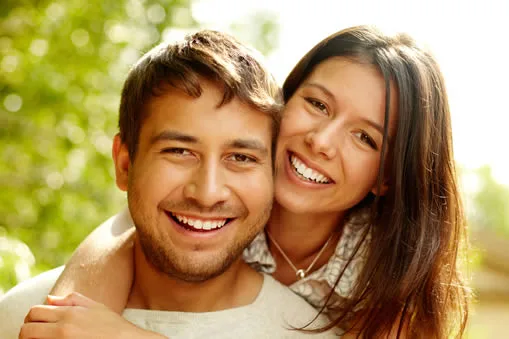 Happy couple smiling