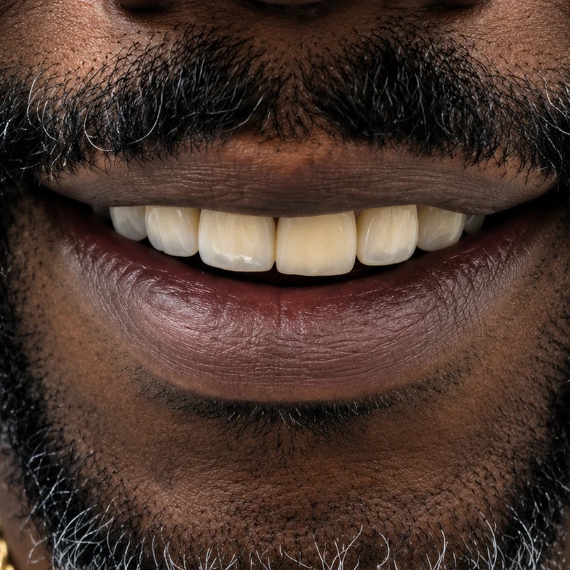 Case 6 Full Roundhouse Zirconia Bridge — after treatment